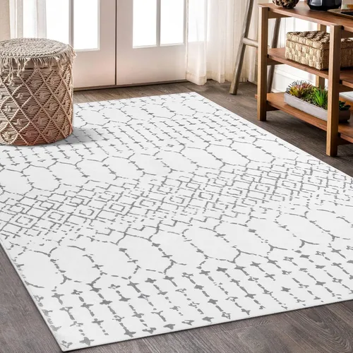 Miniatura 2 de Lahome Alfombra Marroquí Lavable para Sala de Estar - Alfombras de Área de 3x5 pies para Dormitorio Manta Antideslizante de Pelo Bajo Alfombra