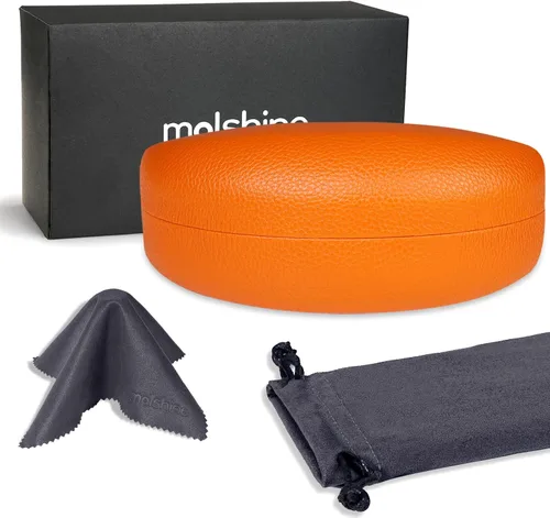Miniatura 2 de molshine Funda rígida para gafas de sol funda clásica grande para lentes de sol lentes con paño de limpieza bolsa
