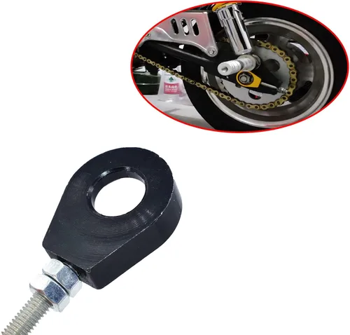 Miniatura 4 de 2 piezas de ajustadores de cadena de 12 mm para Honda XR50, CRF50, XR70, CRF70, motos de pit, 70cc, 110cc, 125cc (Negro)