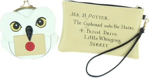 Miniatura 2 de Harry Potter Hogwarts Alumni Jrs. Juego de regalo de estuche de maquillaje con cremallera y monedero, Blanco