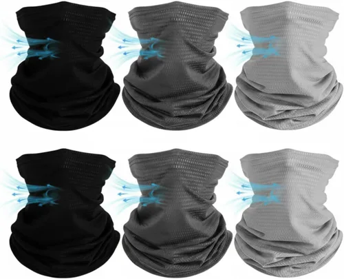 Miniatura 21 de Geyoga Neck Gaiter Bandana Face Mask Summer UV Protection Cooling Breathable Face Mask Neck Scarf Balaclava for Men Women