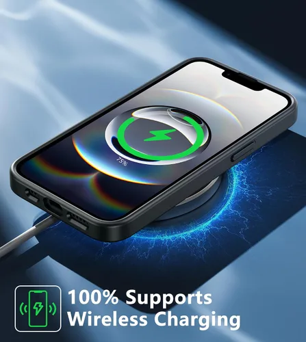 Miniatura 629 de FNTCASE Funda para iPhone 13 Pro-Max: Fundas magnéticas transparentes compatibles con Magsafe Slim anti amarillamiento protección contra caídas