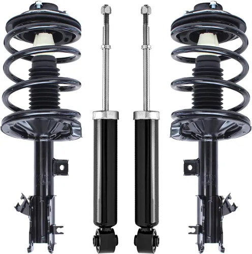 Miniatura 163 de Detroit Axle - Puntales y Amortiguadores para Chevy Traverse Buick Enclave GMC Acadia Saturn Outlook 2007-2012, 2 puntales delanteros con resorte