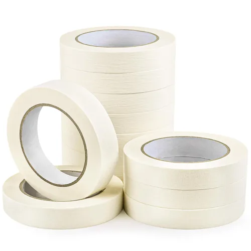 Miniatura 7 de ToLanbbt - Cintas de enmascarar a granel de 1 pulgada, 22 paquetes de pintores blancos para dibujar en general con cintas para pintar, manualidades
