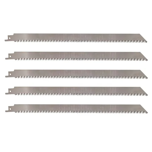 Hojas de sierra recíproca de acero inoxidable para carne, 8TPI de 12 pulgadas, sin pintar, hojas de sierra recíproca para poda de madera, corte de