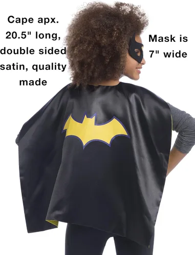 Miniatura 4 de Rubie's Juego de capas de superhéroes con licencia oficial de DC Comics, surtido de 4 capas, 2 máscaras y 2 diademas, talla única