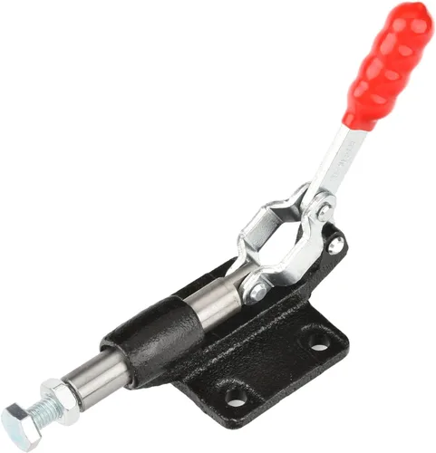 Miniatura 18 de Utoolmart Abrazadera de palanca ajustable, botón de liberación rápida, abrazadera de palanca de acción de empuje de tracción de 99 libras