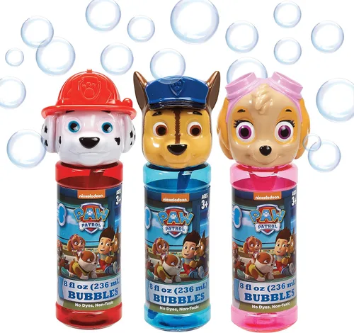 Little Kids Paw Patrol Skye Marshall Chase - Paquete de recuerdos de fiesta de 8 onzas con burbujas y varita, paquete de 12, multicolor