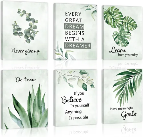 Miniatura 36 de CHDITB Decoración de aula de libros de lectura, citas inspiradoras, impresión artística de pared para niños, 12 x 16 pulgadas, libros motivacionales