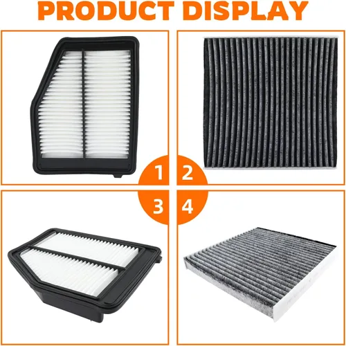 Miniatura 6 de GoaMotors 17220-R1A-A01 Filtro de cabina de aire y filtro de aire de motor 80292-SDA-A01 Set para Honda Civic 2012-215 para Acura ILX 2013-2015