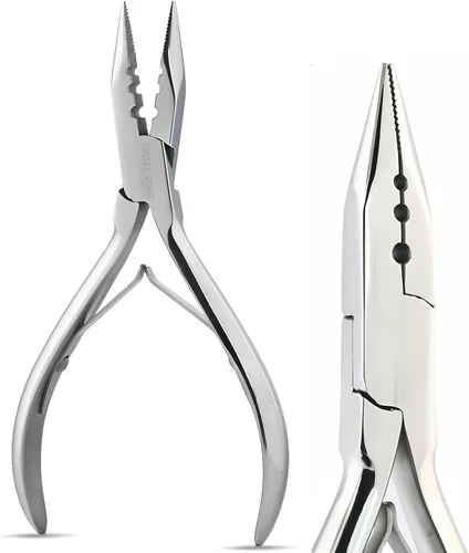 Miniatura 10 de Comfortable Handles Pro - Kit de herramientas de extensión de cabello, 3 agujeros, micro y nano, alicates para prensar y quitar el cabello, alicates