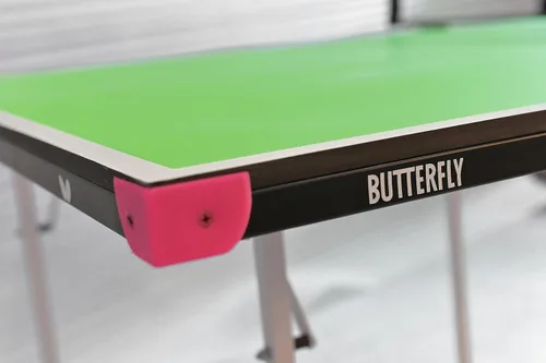 Miniatura 7 de Butterfly Mesa de ping pong junior – Mesa de tenis de mesa de tamaño 3/4 – Mesa de juego ahorradora de espacio para sala de juegos – Mesa de ping
