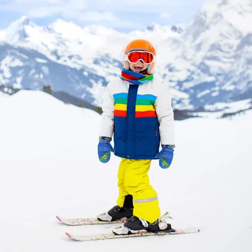 Miniatura 5 de American Trends Guantes de nieve de invierno para niños pequeños, guantes de esquí impermeables de forro polar cálido para niños y niñas