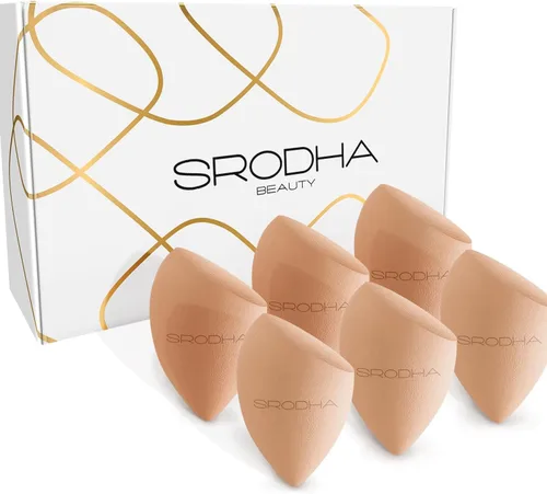 Miniatura 10 de Juego de esponjas de maquillaje de belleza, paquete de 6 piezas, juegos de esponjas líquidas para mezclar la tez facial, base, corrector, productos