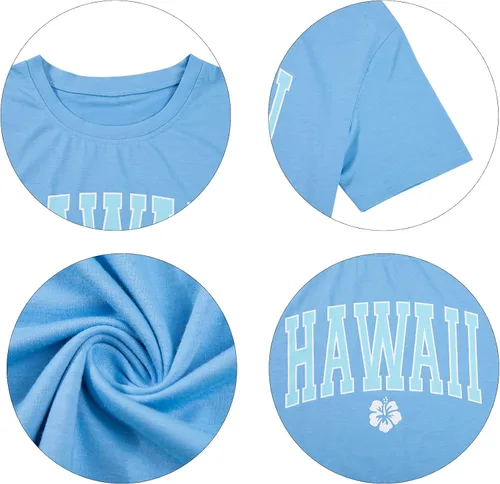 Miniatura 5 de Camisas hawaianas para mujer, camisa de flores, camisetas gráficas de gran tamaño, ropa tropical para vacaciones, camiseta de vacaciones de verano