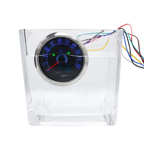 Miniatura 6 de KAOLALI Velocímetro GPS de 85 mm 0-200 km/h para embarcaciones, velocímetro impermeable marino, medidor de velocidad con COG, kilometraje total