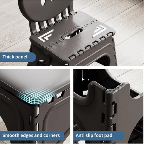 Miniatura 9 de UNICOO Juego de mesa y sillas plegables para niños, mesa y sillas plegables para niños, mesa de actividades plegable, mesa de picnic portátil, ideal