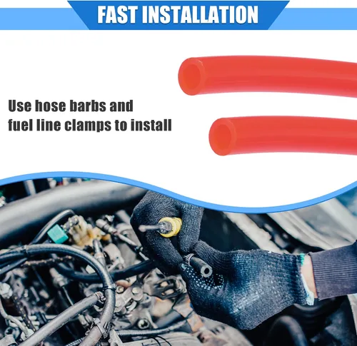 Miniatura 7 de Manguera de ventilación de combustible, 0.2 x 157 pulgadas, 0.197 in x 13.1 ft, tubo universal para cuatrimotos, motocross, Go Kart, poliuretano