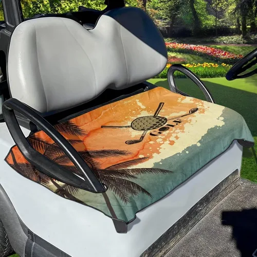 Miniatura 36 de Suobstales Fundas de Asiento para Carrito de Golf/Toalla de Asiento, Almohadillas de Asiento Transpirables para Carrito de Golf, Manta para Club