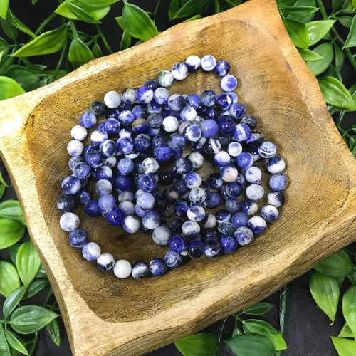 Miniatura 536 de Gem Avenue Handmade Round Bead Stretch Bracelet Unisex Natural Stone Beaded Jewelry for Men & Women, Elastic Wristband for Daily Wear