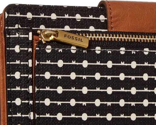 Miniatura 3 de Fossil - Cartera de piel Logan con lengüeta de bloqueo de interferencia de radiofrecuencia para mujer