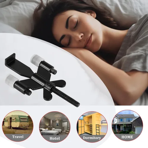 Miniatura 8 de Topes mejorados para cerradura de puerta portátil, cerraduras de puertas de hotel para viajeros, casillero de seguridad, dispositivos de seguridad