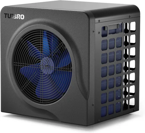TURBRO Bomba de calor para piscina, calentador de piscina de 18,000 BTU para piscinas sobre el suelo, hasta 6,000 galones, 5.5 COP,