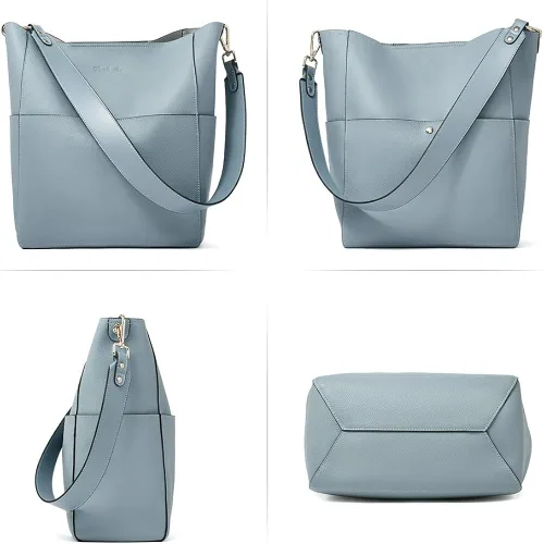 Miniatura 7 de BOSTANTEN - Bolsos de cuero al hombro tipo balde para mujer