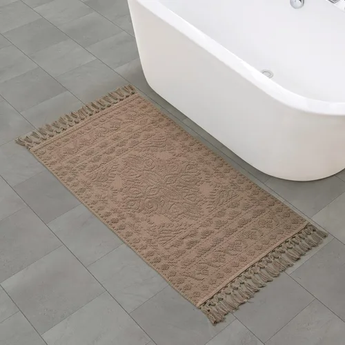 Miniatura 28 de French Connection Nellore Alfombras de Baño, Tapetes de Baño Tejidos y con Cuentas, Tapetes de Baño Duraderos y Gruesos para Baño y Alfombras