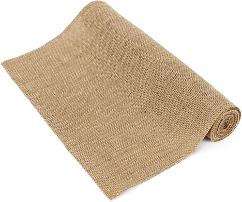 Camino de mesa de arpillera, 100% yute vintage, 12 x 72 pulgadas, camino de mesa para bodas, fiestas, Navidad, Acción de Gracias, barbacoas, uso