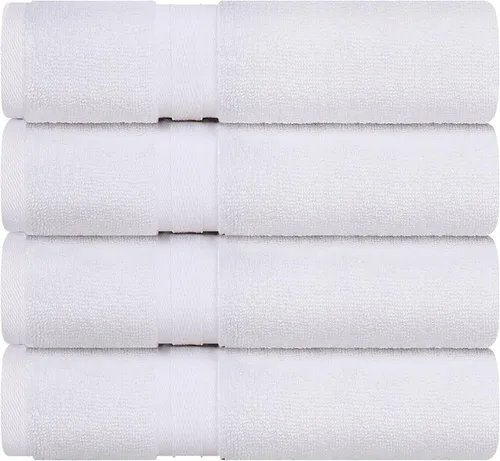 Miniatura 9 de Towel and Linen - Juego de toallas Mart color borgoña, 2 toallas de baño, 2 toallas de mano y 4 paños de 2 capas de baja torsión de 600 GSM, hilado