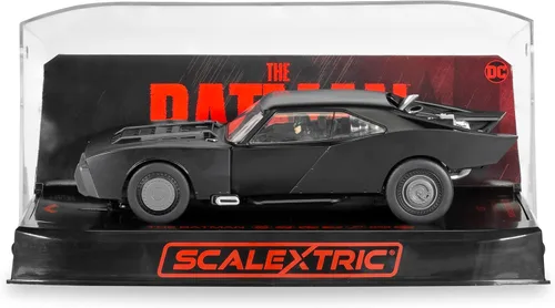 Miniatura 5 de Scalextric Batmobile de Batman Television Series 1:32 Slot Race Car C4175 de 1960, negro y naranja