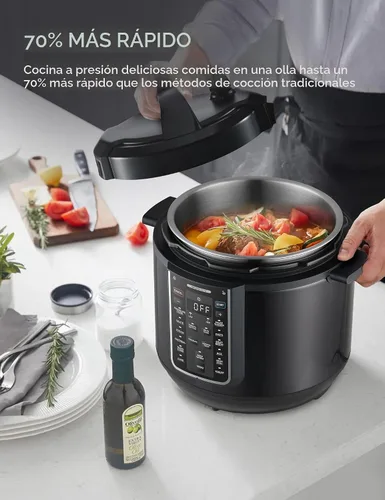 Miniatura 2 de Midea Olla a presión eléctrica 12 en 1, 8 cuartos, 12 preajustes, olla de cocción lenta programable multifuncional, olla arrocera, vaporera, sartén
