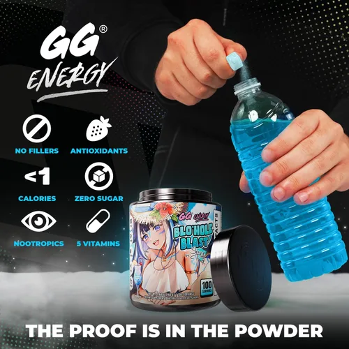 Miniatura 4 de Gamer Supps GG® Energy - Blo'hole Blast by Shylily (100 Porciones) - Energía de Juego Amigable con Keto y Mezcla Nootrópica, Sin Azúcar + Cafeína