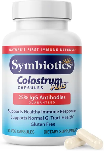 Miniatura 11 de Symbiotics Calostro 60 cápsulas vegetales - Apoyo inmunológico - Suplemento de lactoferrina y proteína de calostro con inmunoglobulina - 25%