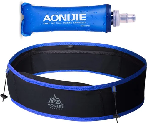 Miniatura 9 de AONIJIE Riñonera de hidratación para correr, con botella de agua suave de 8.5 fl oz, soporte para teléfono para correr, escalar, trotar, ciclismo