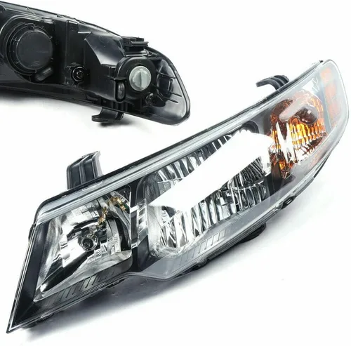 Miniatura 3 de OUKANING - Para 2010 2011 2012 2013 Kia Forte/Forte Koup halógeno faro delantero izquierdo lado conductor estilo fábrica negro carcasa ámbar lente