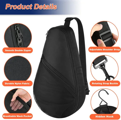 Miniatura 4 de Bolsa para raqueta de pádel Cosmos, mochila tipo mochila para palas de pickleball, bolsa de almacenamiento para raqueta de pádel, bolsa