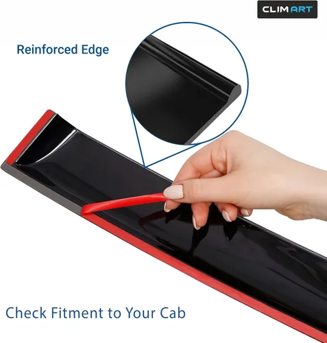 Miniatura 8 de CLIM ART Protectores de lluvia increíblemente duraderos para Chevrolet (Chevy) Equinox 2018-2024, deflectores de ventana con cinta original, Para