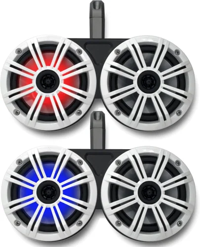 Miniatura 11 de KICKER Negro Dual Wake Tower System Charcoal 6,5" altavoces marinos RGB LED