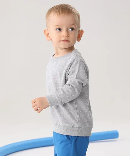 Miniatura 2 de Paquete de 2 sudaderas de algodón con cuello redondo para niños pequeños, camisetas de manga larga para bebé