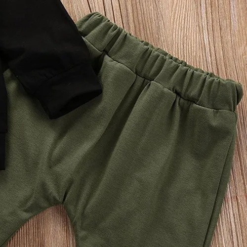 Miniatura 4 de Conjunto de ropa de otoño e invierno para bebé, conjunto de ropa estampada con pantalones de 0 a 3 años
