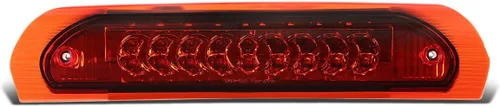 DNA MOTORING 3BL-DRM02-LED-RD - Tercera luz de freno LED de montaje alto con lente roja [compatible con Dodge Ram 1500/03-09 Ram 2500 3500 02-08]