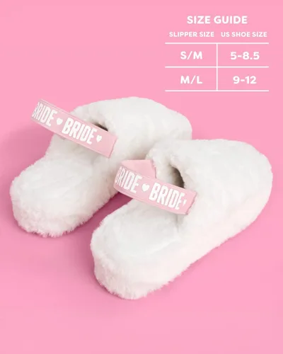Miniatura 2 de xo, Fetti Pantuflas con correa de novia, piel blanca, decoraciones de despedida de soltera, sandalias para el día de boda, regalo de dama de honor
