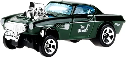 Hot Wheels Volvo P1800 Gasser - Modelo de coche fundido a presión a escala 1:64 para niños de 3 años en adelante