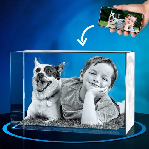 Miniatura 27 de ArtPix 3D Foto de cristal, regalos conmemorativos personalizados para perros con tu propia foto para los amantes de los perros, dueños de mascotas