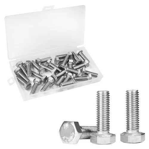 Miniatura 18 de 5 piezas pernos hexagonales M8 M8-1.25 x 120mm pernos de cabeza hexagonal Acero inoxidable 304 M8-1.25mm pernos hexagonales pernos de cabeza