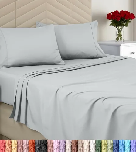 Miniatura 12 de Utopia Bedding - Juego de sábanas, tamaño individual, microfibra cepillada, suaves, esquinas profundas, incluye 1 encimera, 1 bajera y 1 fundas