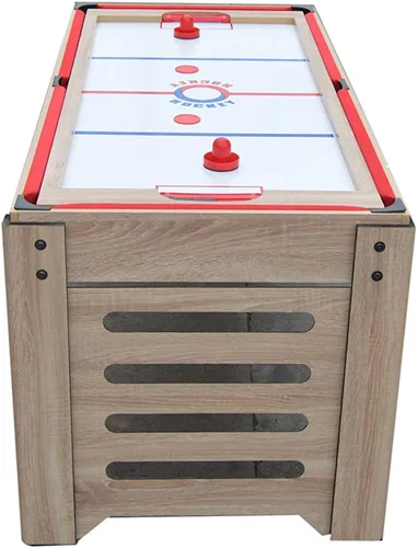 Miniatura 22 de Hathaway Madison - Mesa multijuego 6 en 1 de 54 pulgadas, ideal para salas de juegos familiares, incluye billar, futbolín, hockey deslizante, tenis