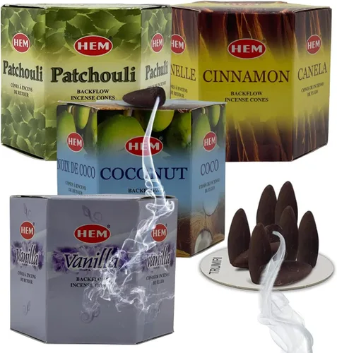 Miniatura 8 de Paquete variado de conos de incienso de reflujo para fuente de humo, neblina, cascada aromática y esterilla #4